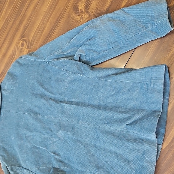 LL Bean Blue Corduroy Blazer with Notched Lapels - Picture 5 of 14